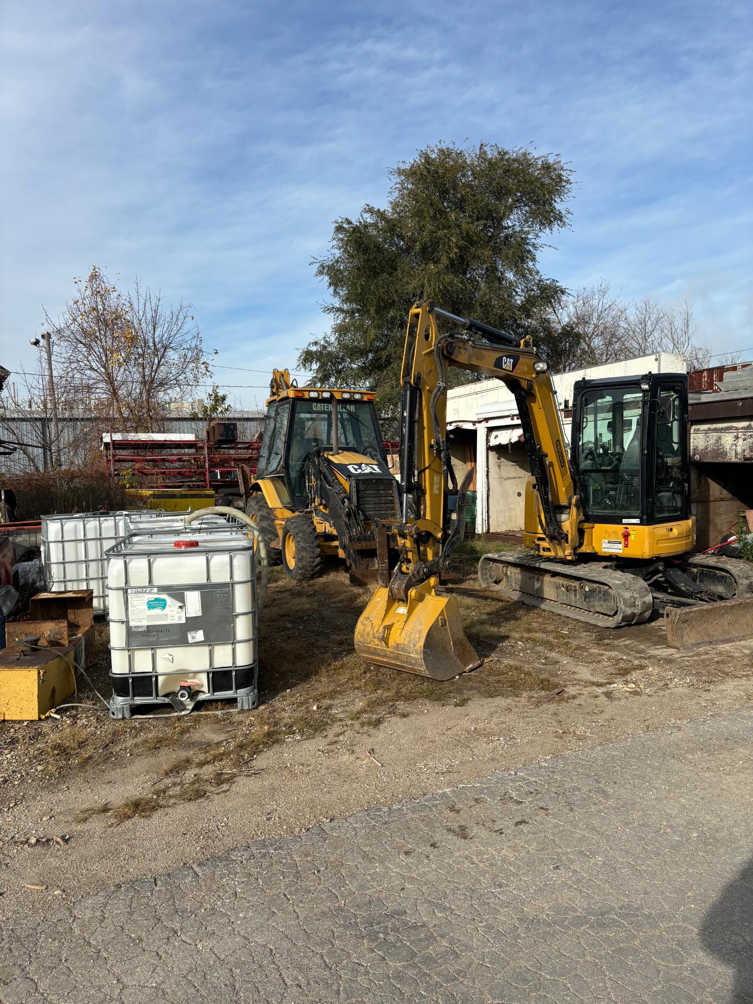 Paving crew on site